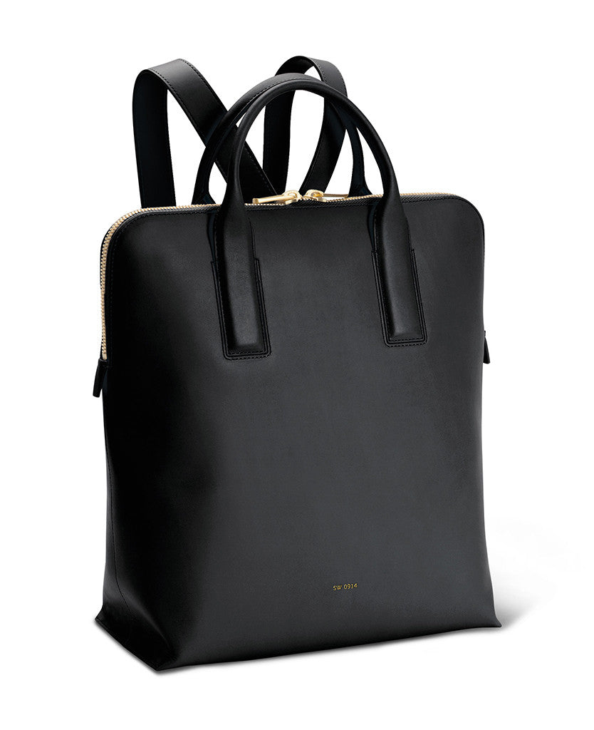 dove grey leather convertible backpack sarah white Backpack -Italian leather tailored to fit a laptop, phone & essentials – Sarah White