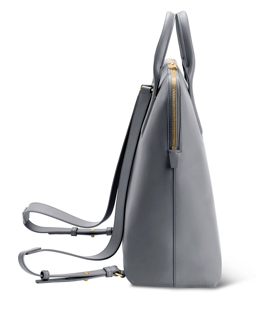 Backpack -Italian leather tailored to fit a laptop, phone & essentials ...