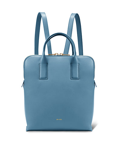 dove grey leather convertible backpack sarah white SW1031 Convertible Tablet Backpack